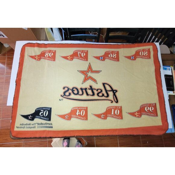 Houston Astros Fleece Throw - 4'9" X 3'2" - Picture 2 of 2